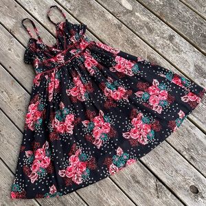 SUSINA FIT and FLARE FLORAL SUNDRESS